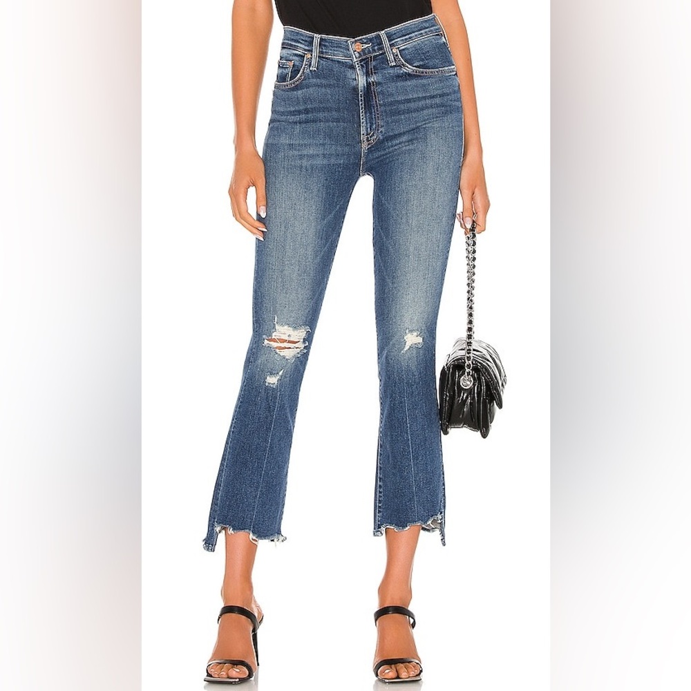 MOTHER The Insider Crop Step Chew Jeans